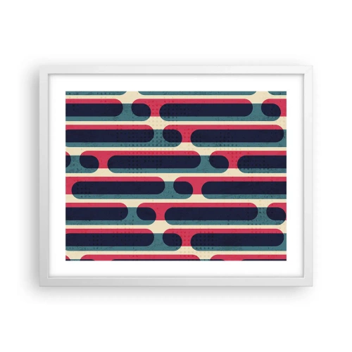 Plakat i hvid ramme - Indad og fremad - 50x40 cm