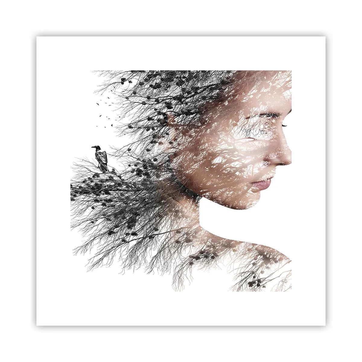 Plakat - Skovens ånd - 30x30 cm