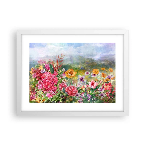 Plakat i hvid ramme - En have, der er gået amok - 40x30 cm
