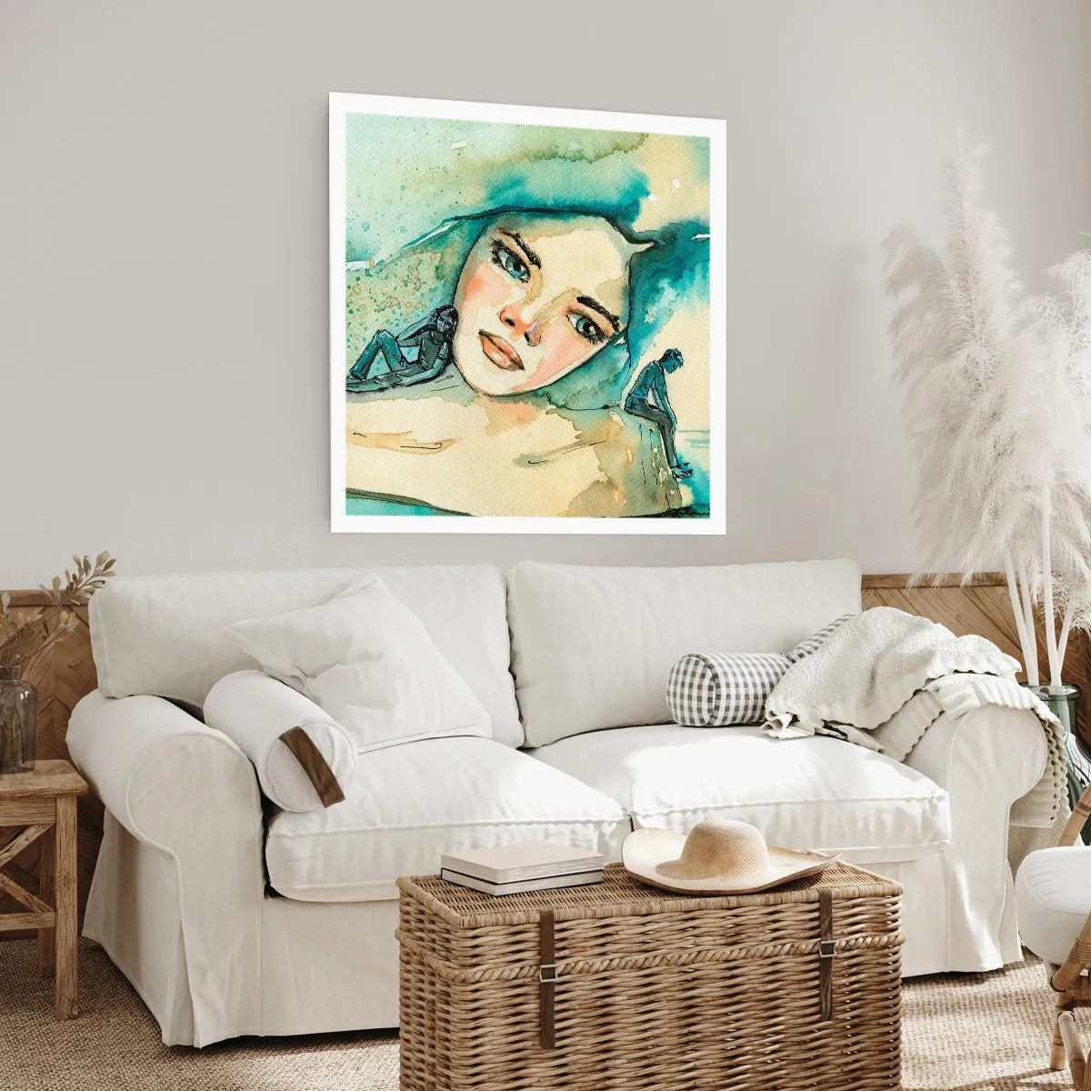 Plakat - Am I blue? - 60x60 cm
