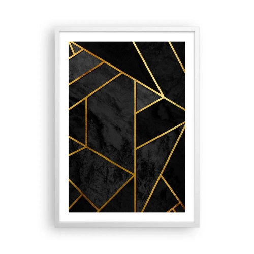 Plakat i hvid ramme - Mørke og lys - 50x70 cm