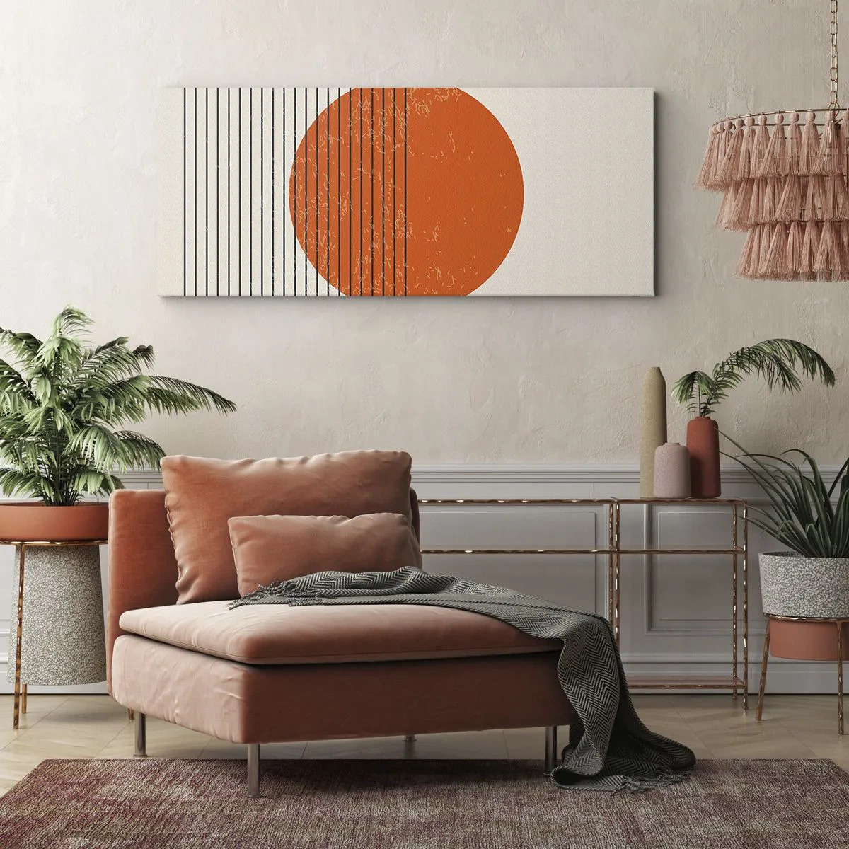 Lærredstryk - Billede på lærred - Altid solen - 100x40 cm