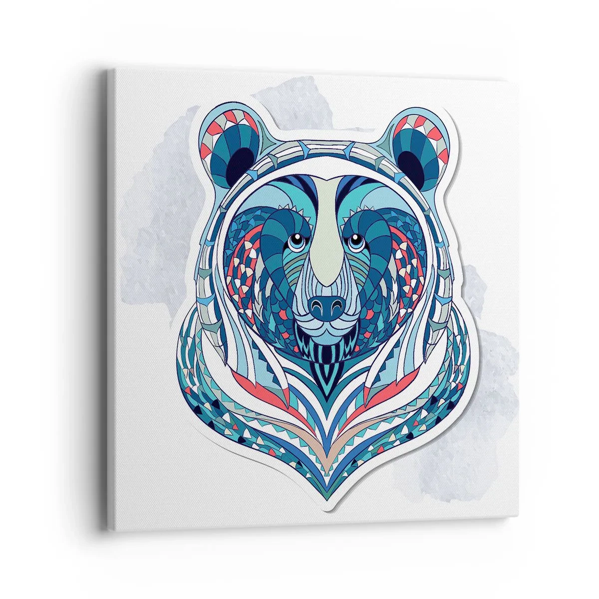 Lærredstryk - Billede på lærred - Eviva Grønland! - 40x40 cm