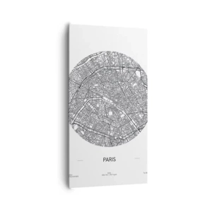 Lærredstryk - Billede på lærred - Paris' anatomi - 65x120 cm