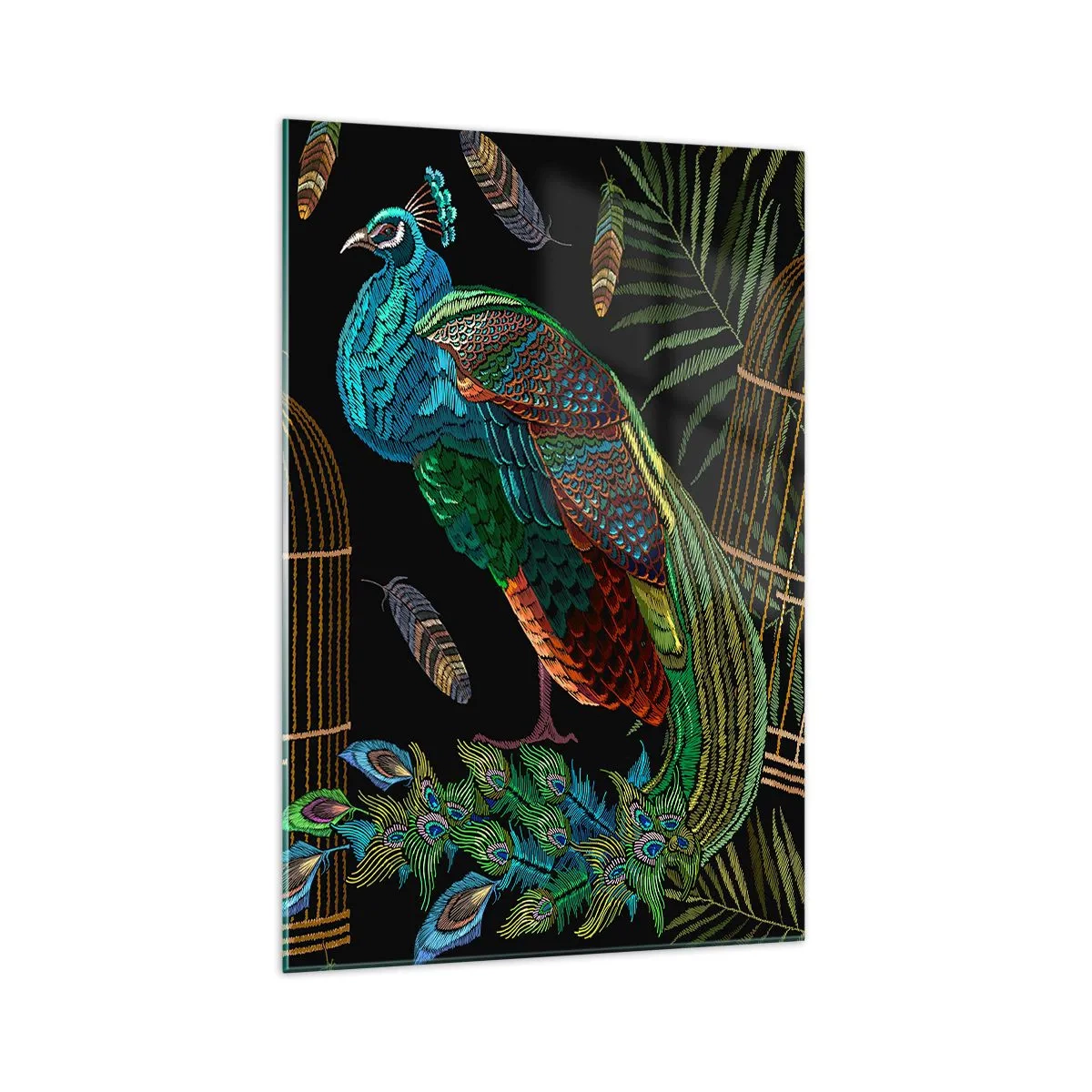 Billede på glas - I kongelige gevandter - 70x100 cm