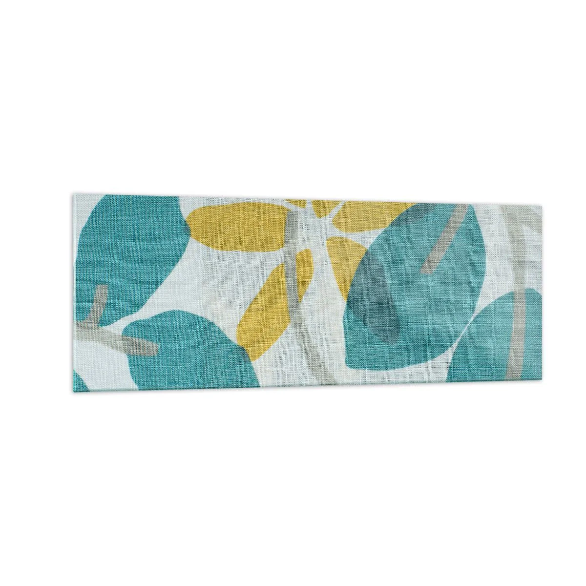 Billede på glas - Blandt azurblå blade - 140x50 cm