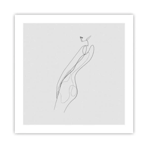 Plakat - Næppe et løfte - 50x50 cm