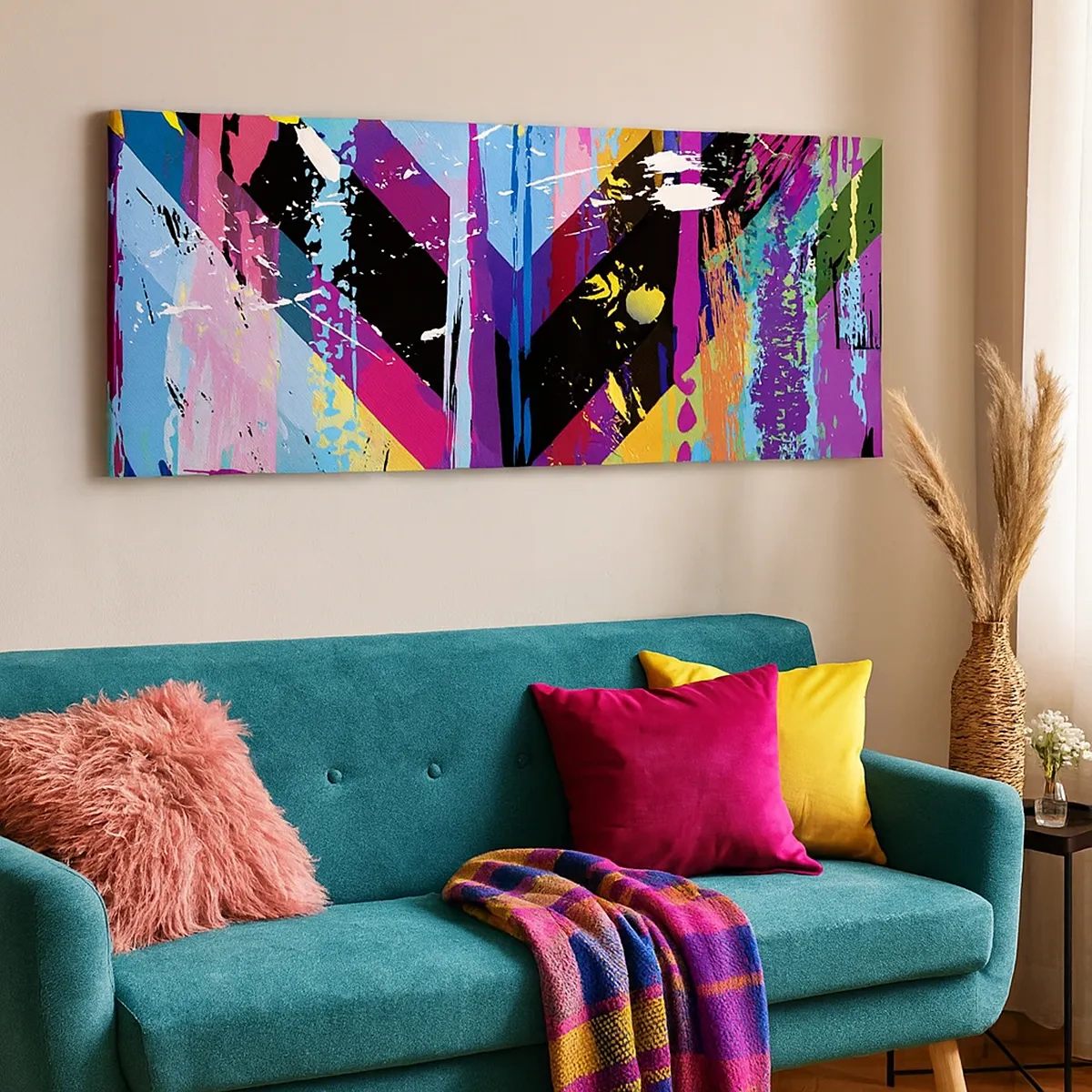 Lærredstryk - Billede på lærred - Fra top til bund - 30x30 cm