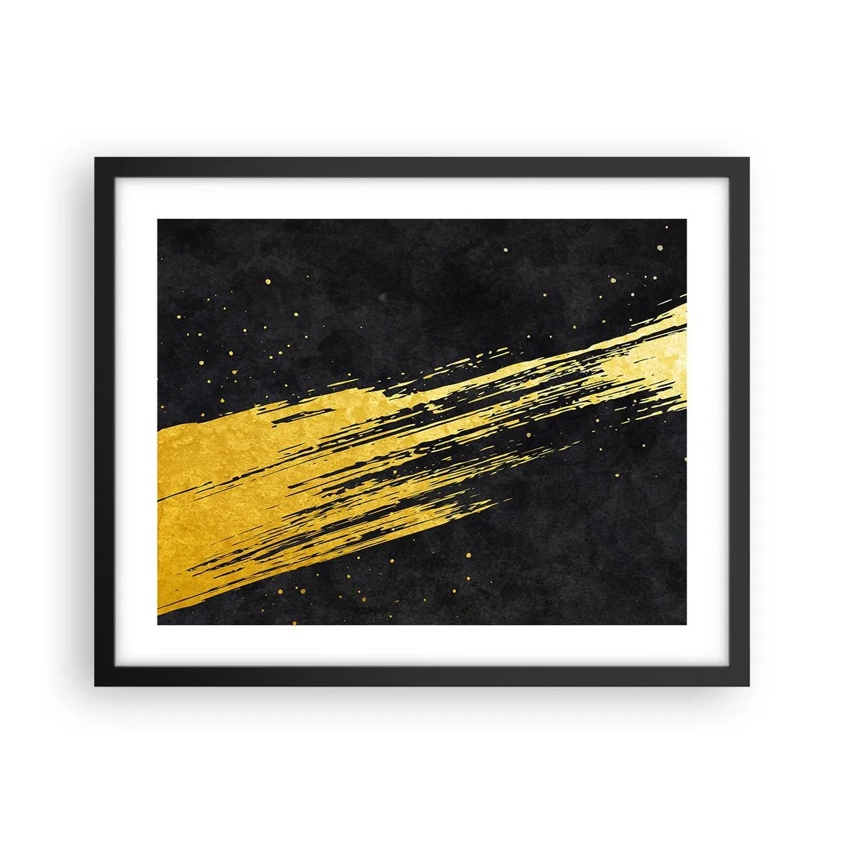 Plakat i sort ramme - Hop ind i hyperrummet - 50x40 cm