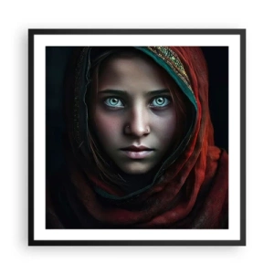 Plakat i sort ramme - Østens prinsesse - 60x60 cm