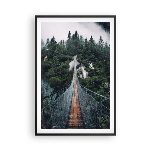 Plakat i sort ramme - Kun for ørne - 61x91 cm