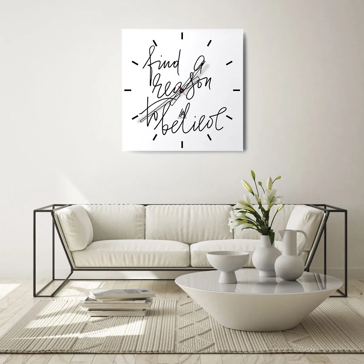 Vægur, Uret - Det er muligt - 40x40 cm