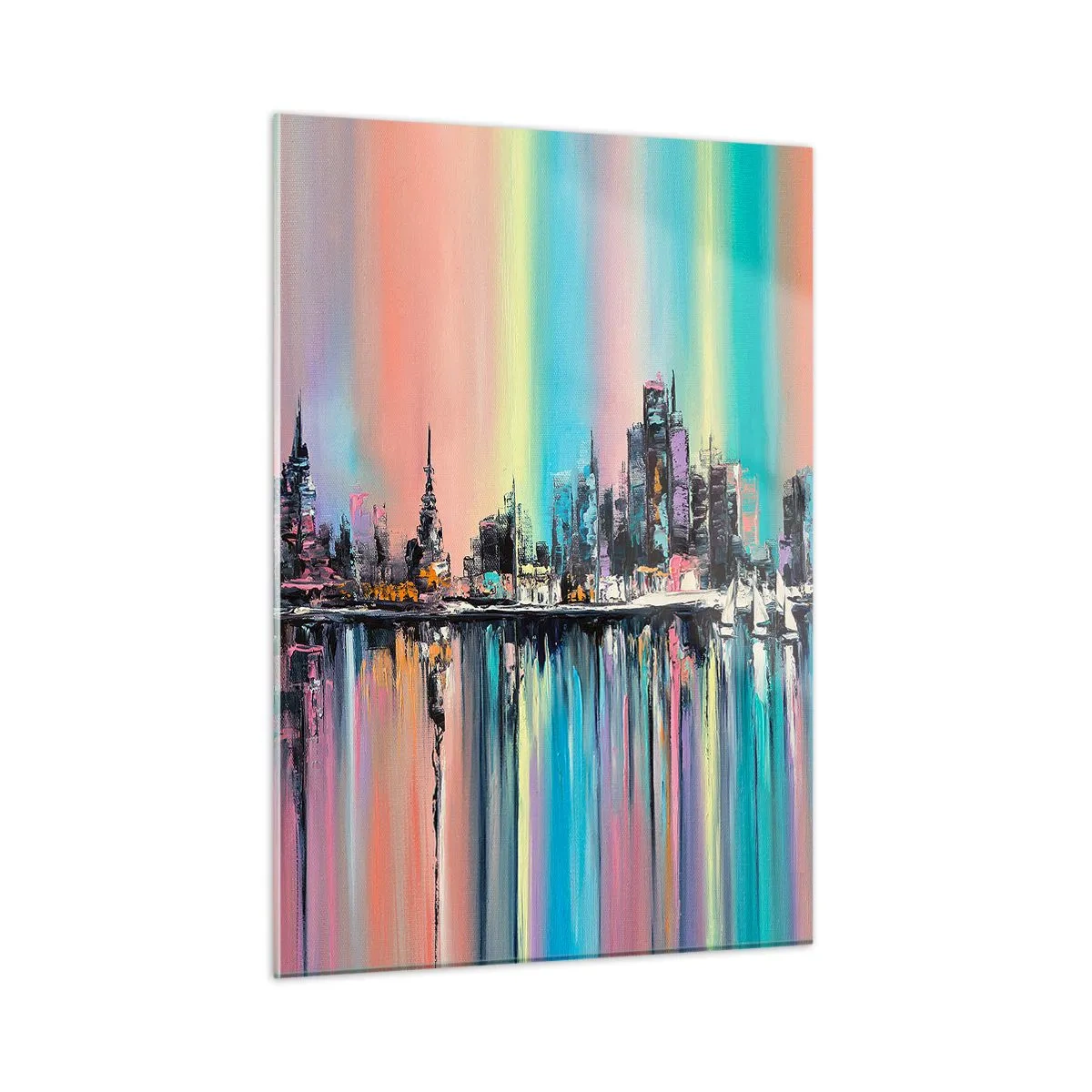 Billede på glas - Skinne nattens lys - 50x70 cm