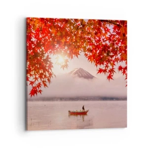 Lærredstryk - Billede på lærred - I en japansk atmosfære - 70x70 cm