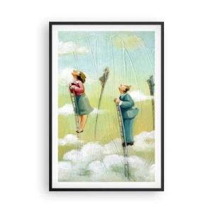 Plakat i sort ramme - Bag din drøm - 61x91 cm