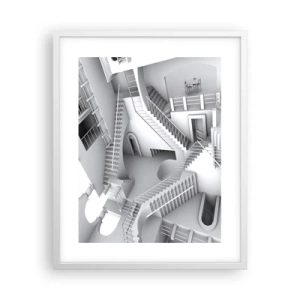 Plakat i hvid ramme - Rummets paradokser - 40x50 cm