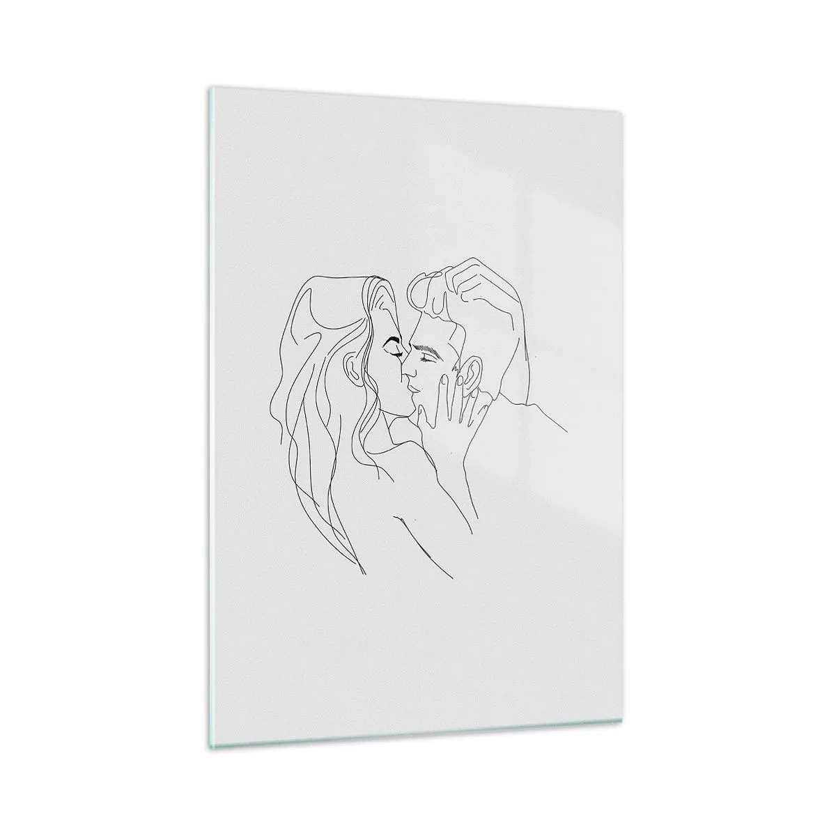 Billede på glas - I samme linje - 50x70 cm