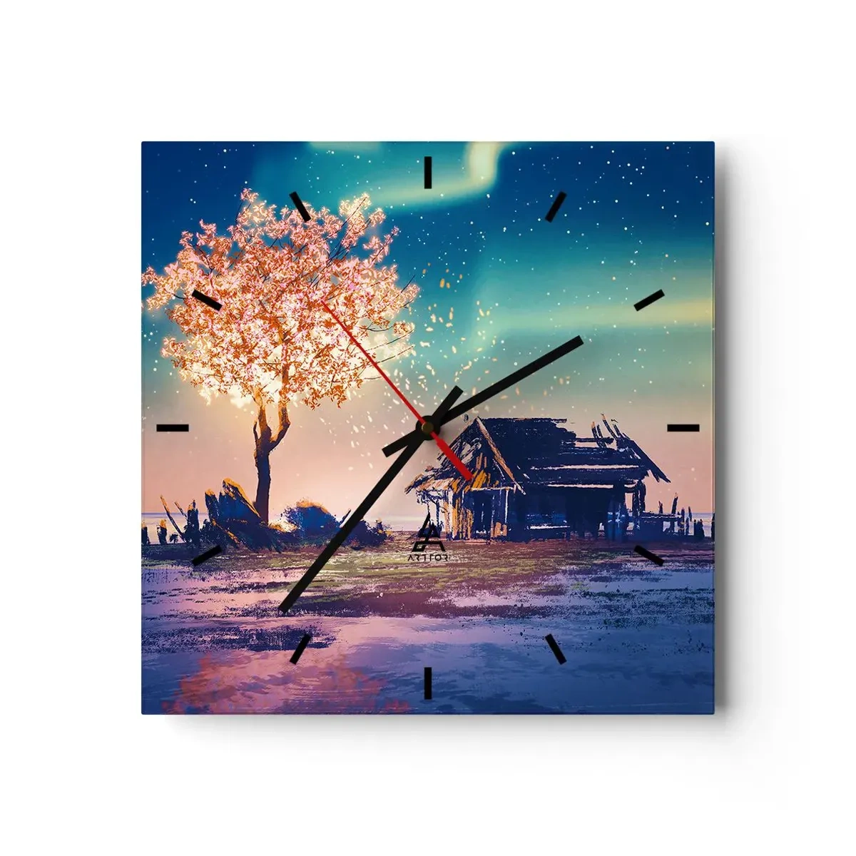 Vægur, Uret - Naturen går ikke over - 40x40 cm