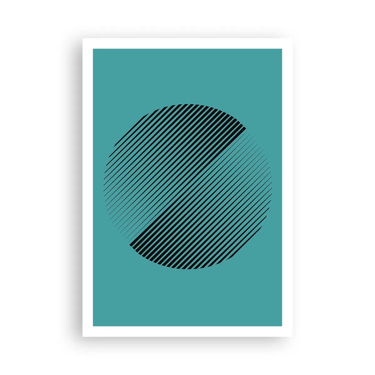 Plakat - Cirklen - en geometrisk variation - 70x100 cm