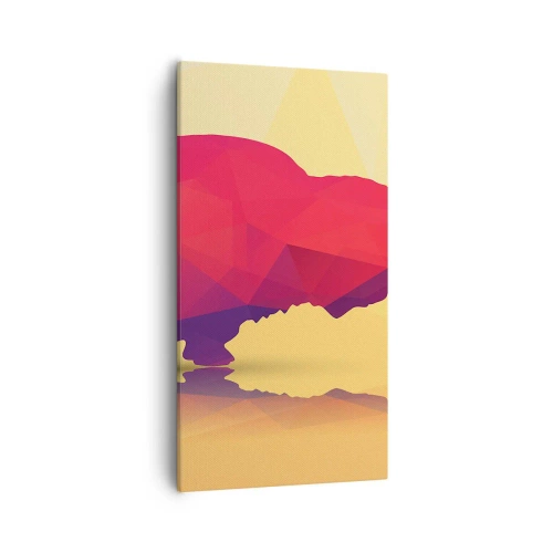 Lærredstryk - Billede på lærred - Bisonens amarantstyrke - 55x100 cm