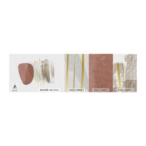 Fototapet Prøve Standard Eco - Abstrakt kolonnade - Abstraktion, Stykke, Moderne mønster - 100x30 cm