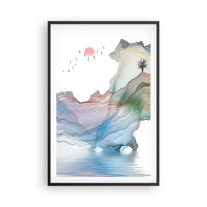 Plakat i sort ramme - Mod krystalbjergene - 61x91 cm