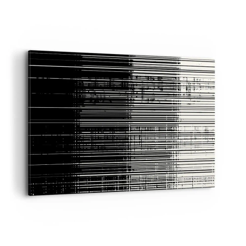 Lærredstryk - Billede på lærred - Bølger og vibrationer - 100x70 cm