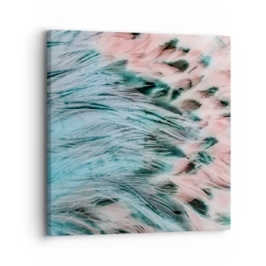 Lærredstryk - Billede på lærred - Safir lyserød fnug - 30x30 cm