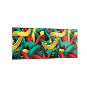 Billede på glas - Hvilken vej skal man gå? - 120x50 cm