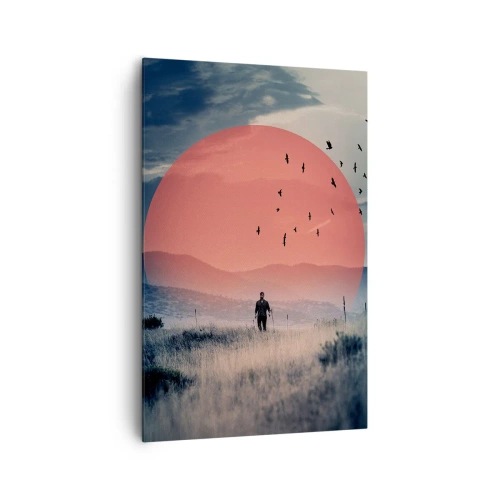 Lærredstryk - Billede på lærred - I sine elementer - 80x120 cm