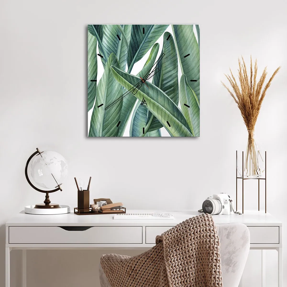 Vægur, Uret - Det grønne i sig selv - 40x40 cm