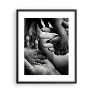 Plakat i sort ramme - At være menneske - 40x50 cm