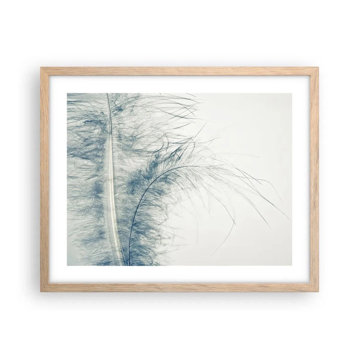 Plakat i ramme af lyst egetræ - Naturens hvisken - 50x40 cm