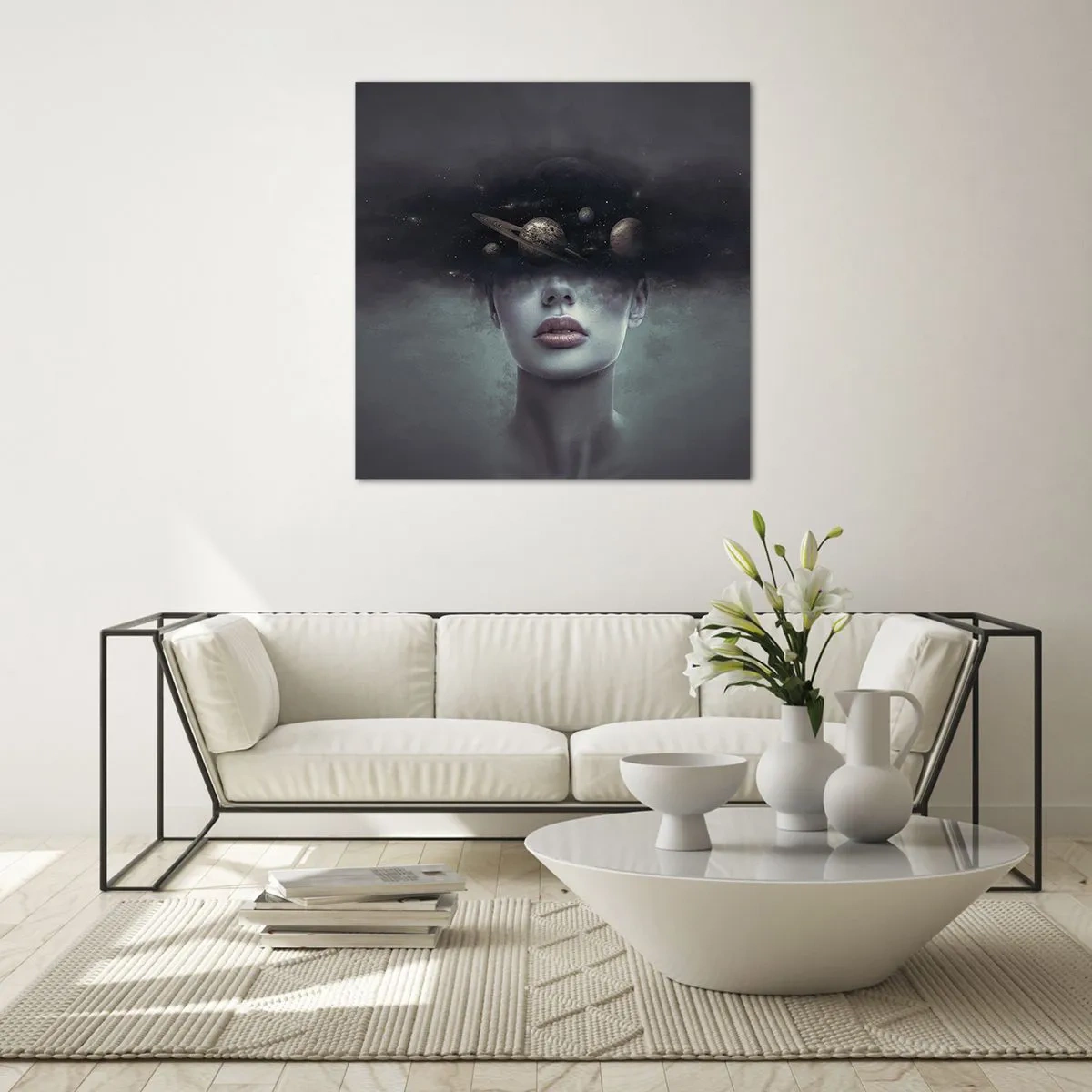 Billede på glas - Og planeterne er ved at gå amok... - 70x70 cm