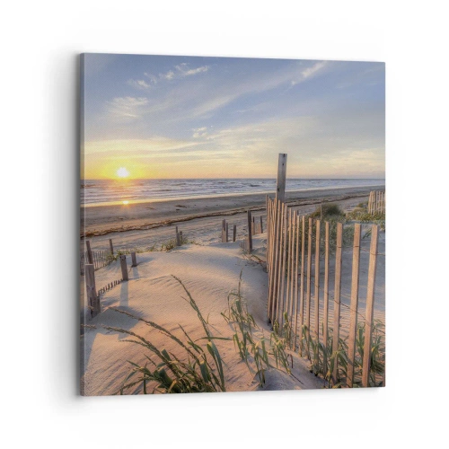 Lærredstryk - Billede på lærred - Vindens blænding og skygge - 70x70 cm