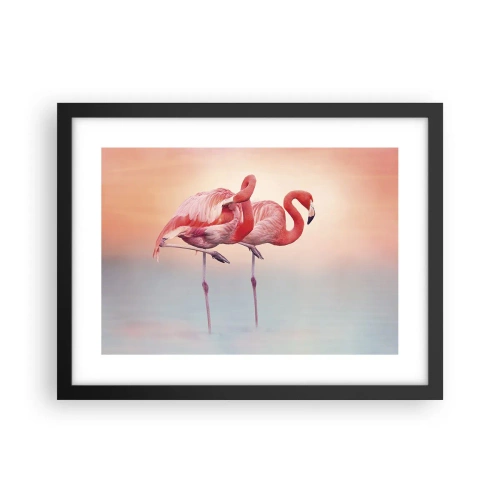 Plakat i sort ramme - I farven af den nedgående sol - 40x30 cm