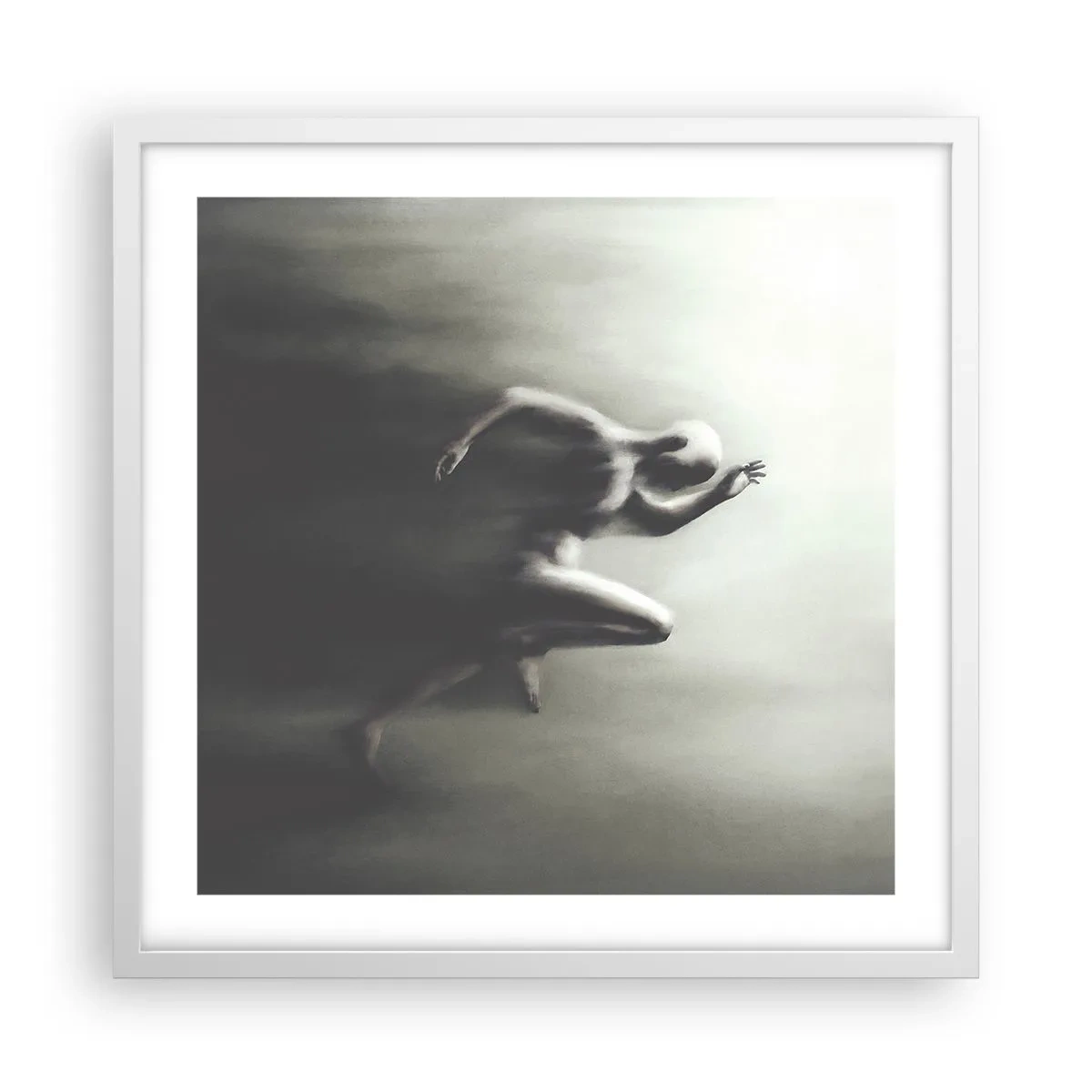 Plakat i hvid ramme - Ustoppelig - 50x50 cm