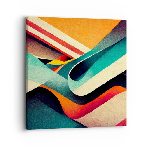 Lærredstryk - Billede på lærred - Intens komposition - 30x30 cm