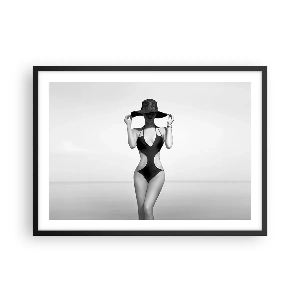 Plakat i sort ramme - Mit navn er Elegance - 70x50 cm