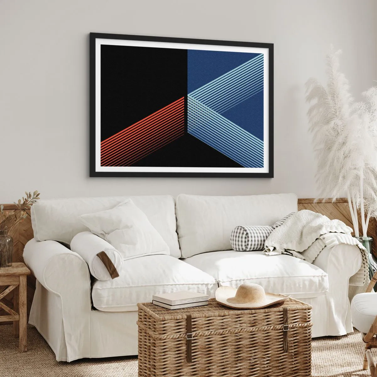 Plakat i sort ramme - En simpel historie - 70x50 cm