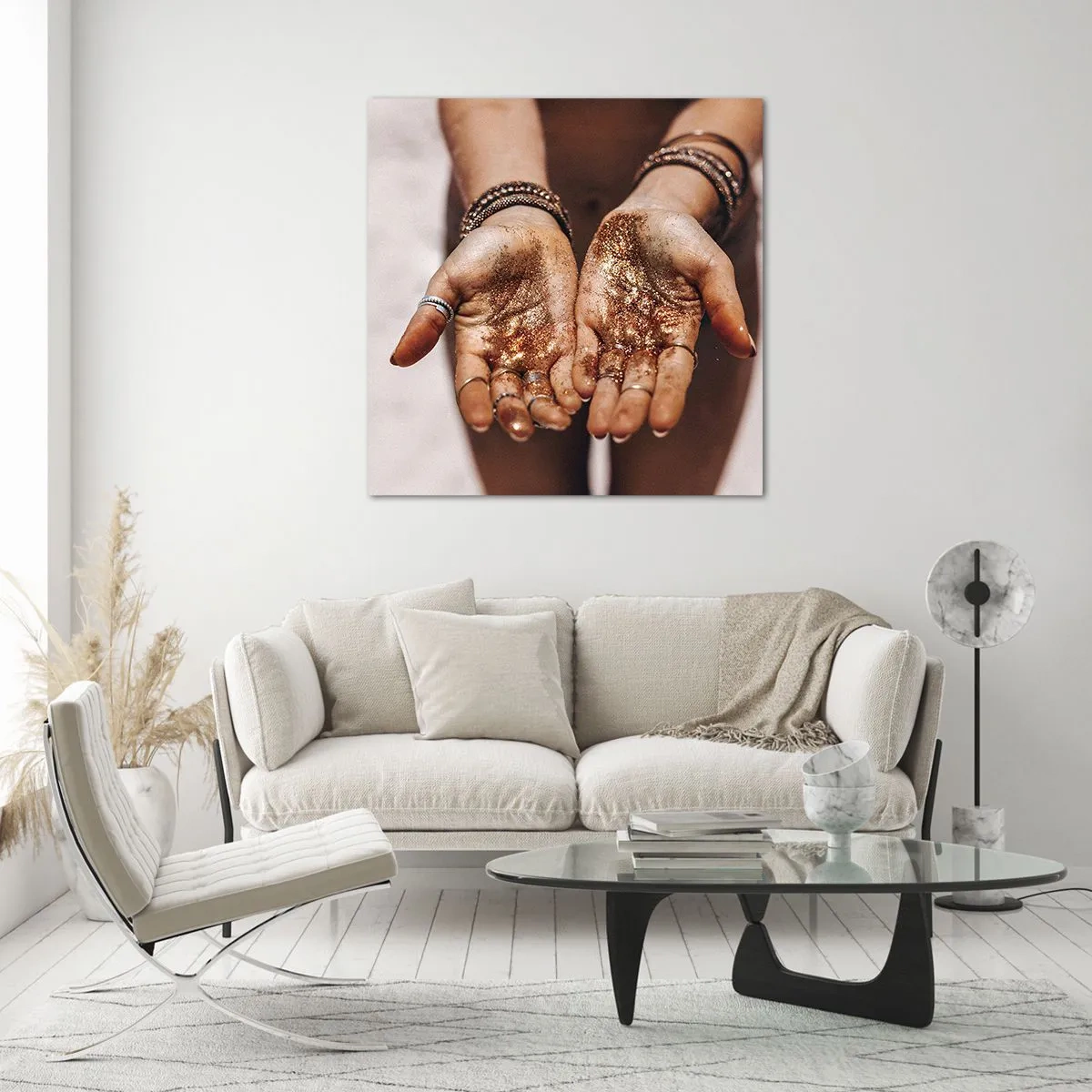 Billede på glas - En gave til dig - 60x60 cm