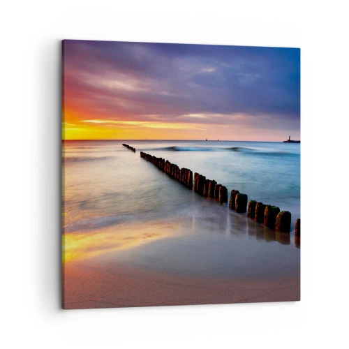 Lærredstryk - Billede på lærred - Lyt til stilheden - 50x50 cm