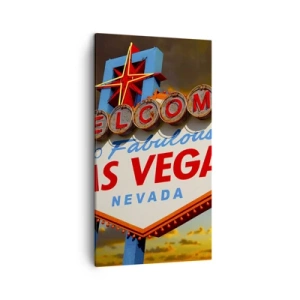 Lærredstryk - Billede på lærred - For et smil fra skæbnen - 45x80 cm