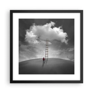 Plakat i sort ramme - Alt er muligt - 40x40 cm