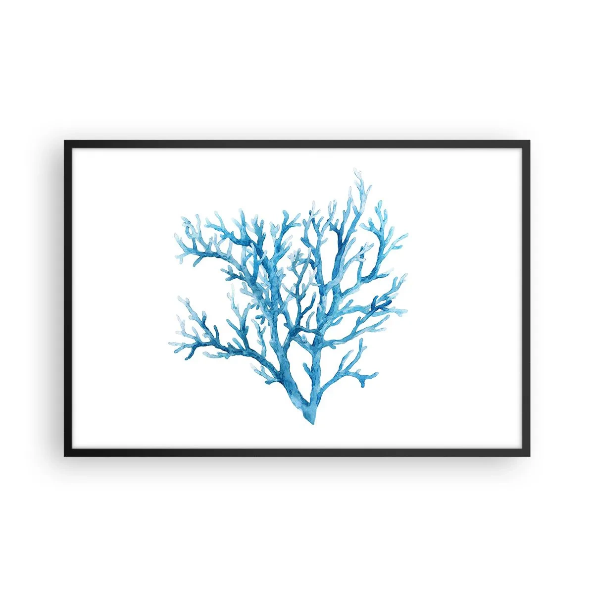 Plakat i sort ramme - Marint filigran - 91x61 cm