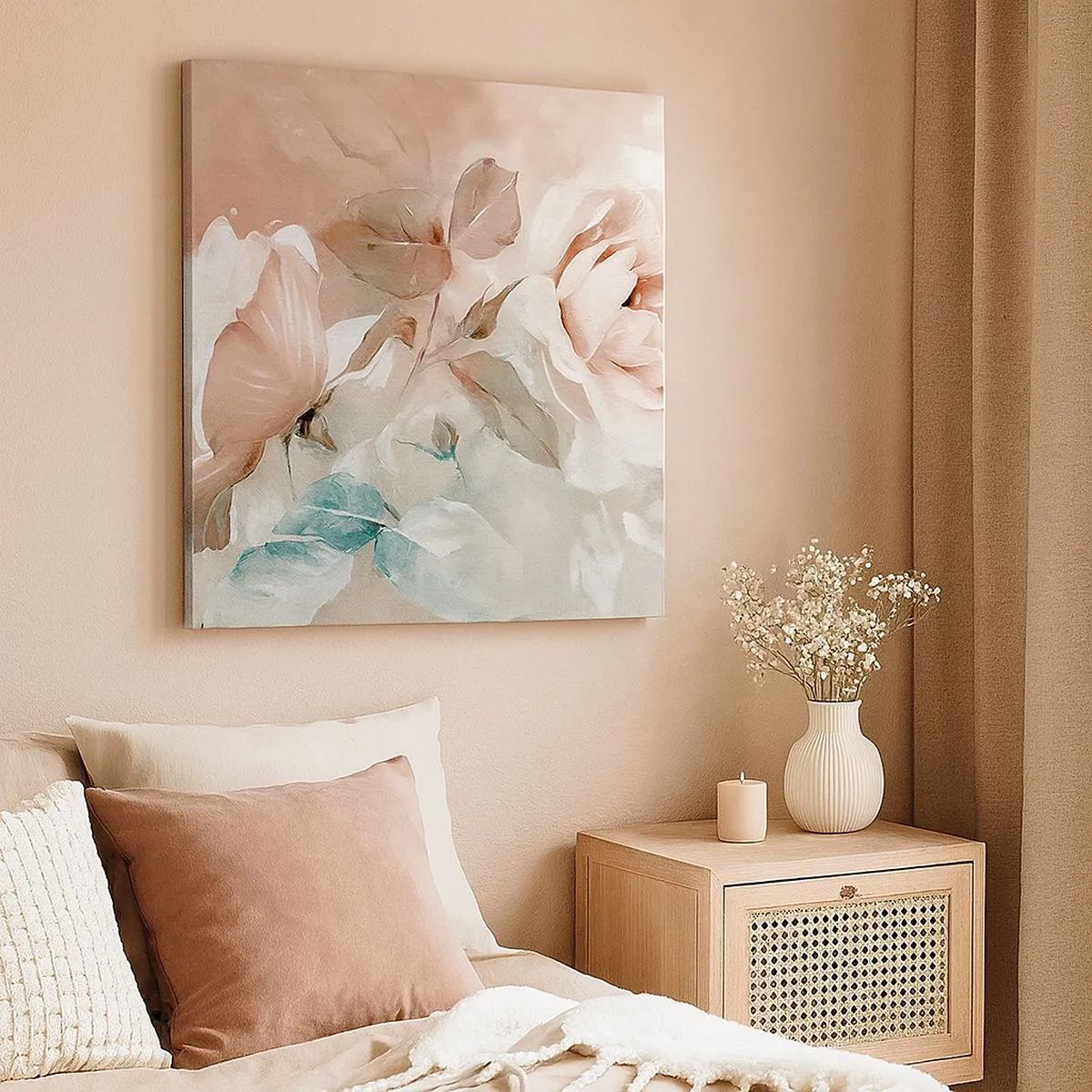 Lærredstryk - Billede på lærred - Den romantiske ånd - 30x30 cm