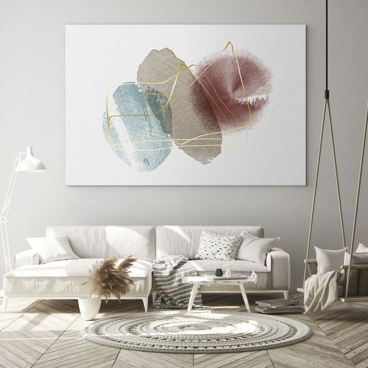 Billede på glas - Rummets perler - 100x70 cm