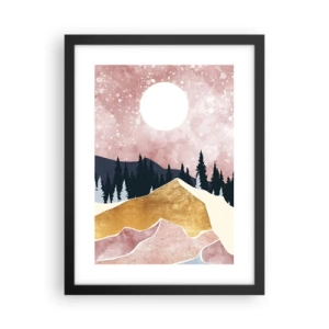 Plakat i sort ramme - Nattevagt - 30x40 cm