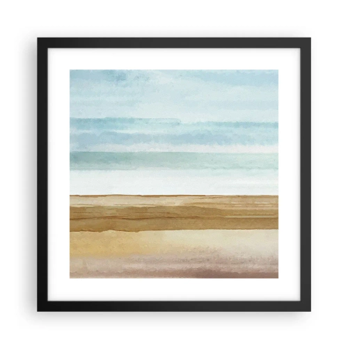 Plakat i sort ramme - Trøst - 40x40 cm