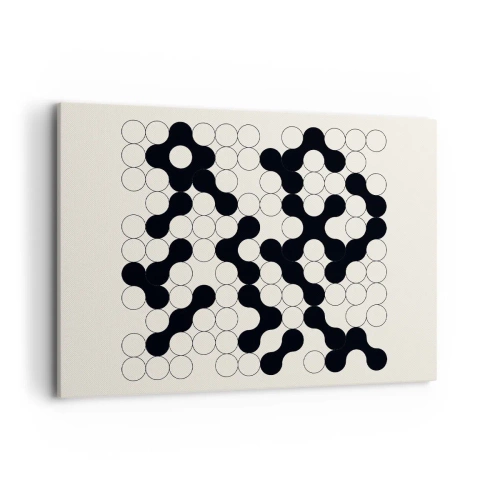 Lærredstryk - Billede på lærred - Kinesisk spil - variation - 100x70 cm